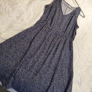 Old Navy dotted navy and white dress